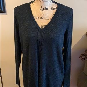 NWT Apt 9 V Neck Lightweight Ribbed Sweater